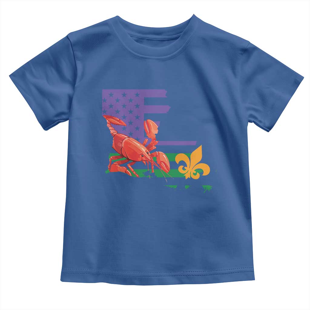 Louisiana Toddler T Shirt Louisiana New Orleans Party Custume Beads TS10 Royal Blue Print Your Wear