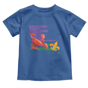 Louisiana Toddler T Shirt Louisiana New Orleans Party Custume Beads TS10 Royal Blue Print Your Wear