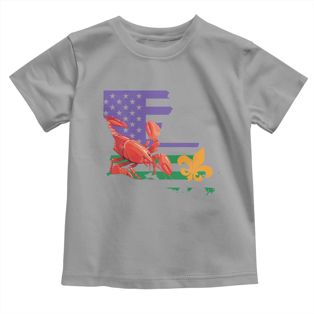 Louisiana Toddler T Shirt Louisiana New Orleans Party Custume Beads TS10 Sport Gray Print Your Wear