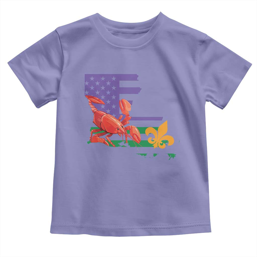 Louisiana Toddler T Shirt Louisiana New Orleans Party Custume Beads TS10 Violet Print Your Wear