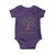 Coquette Bow Mardi Gras Bead Tree Baby Onesie Carnival New Orleans 2025 TS10 Purple Print Your Wear