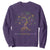 Coquette Bow Mardi Gras Bead Tree Sweatshirt Carnival New Orleans 2025 TS10 Purple Print Your Wear