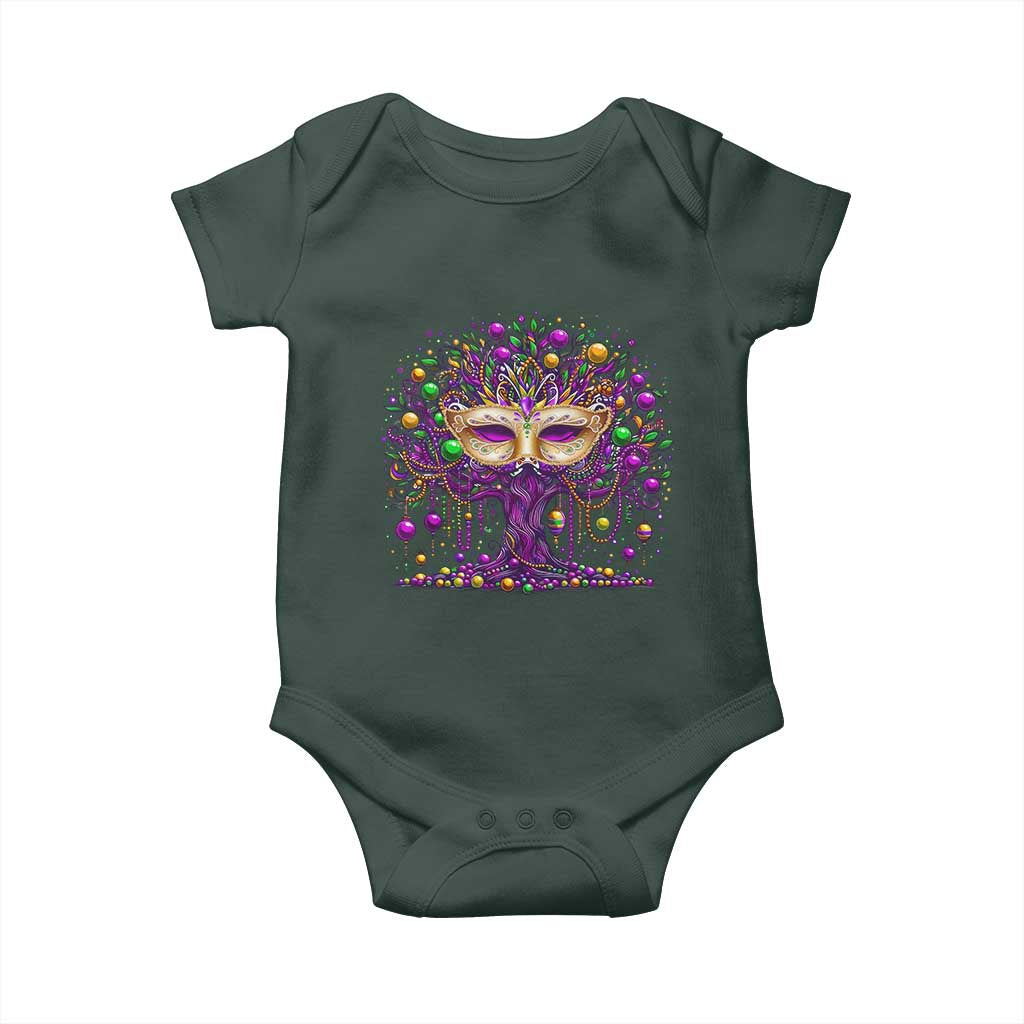 Mardi Gras Bead Tree Baby Onesie New Orleans Festival TS10 Print Your Wear