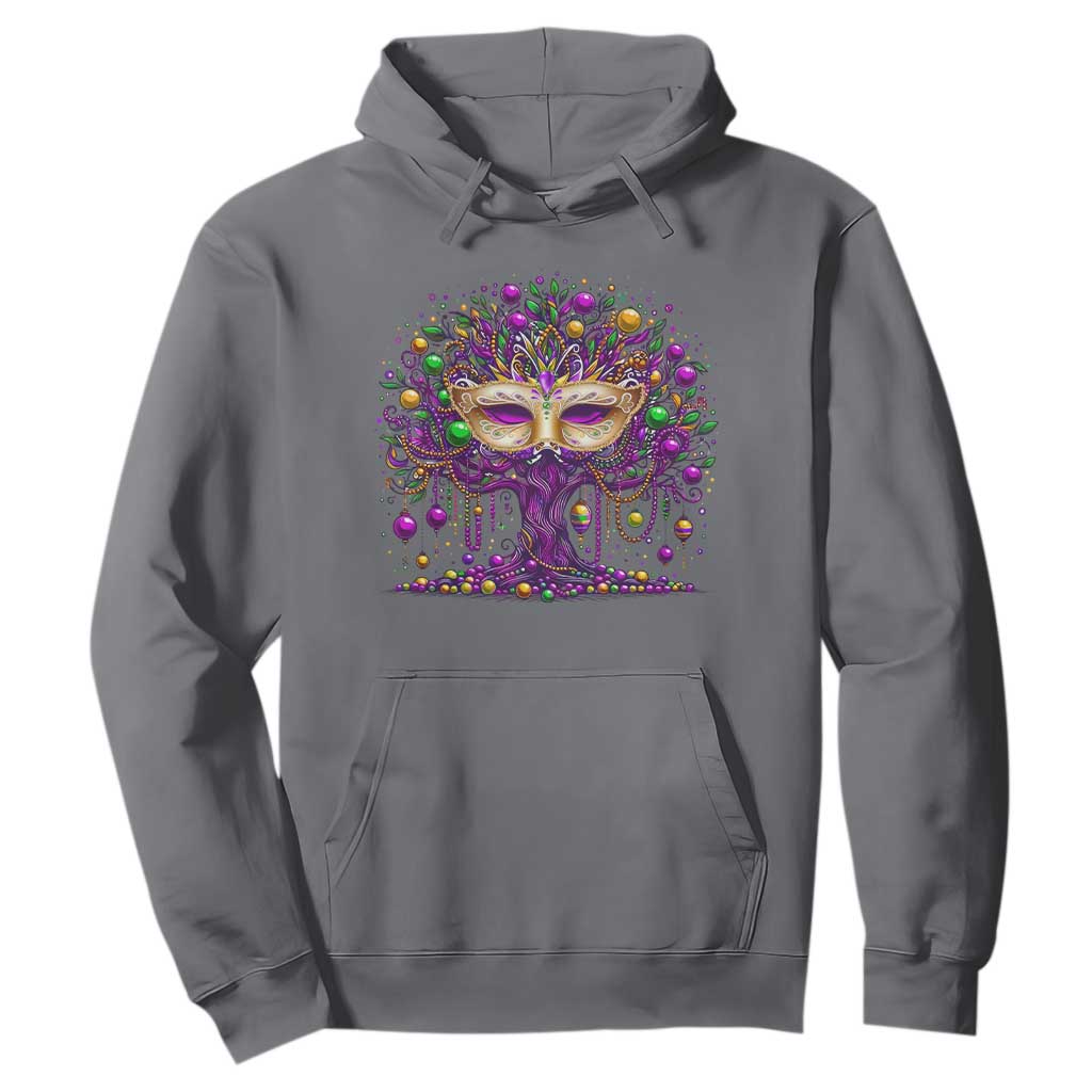 Mardi Gras Bead Tree Hoodie New Orleans Festival TS10 Charcoal Print Your Wear