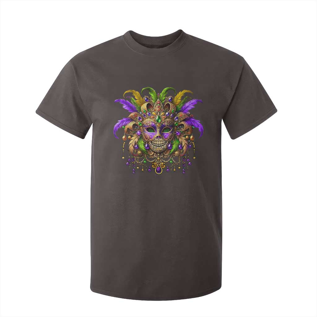 Mardi Gras Costume Sugar Skull T Shirt For Kid Carnival New Orleans Trip TS10 Dark Chocolate Print Your Wear