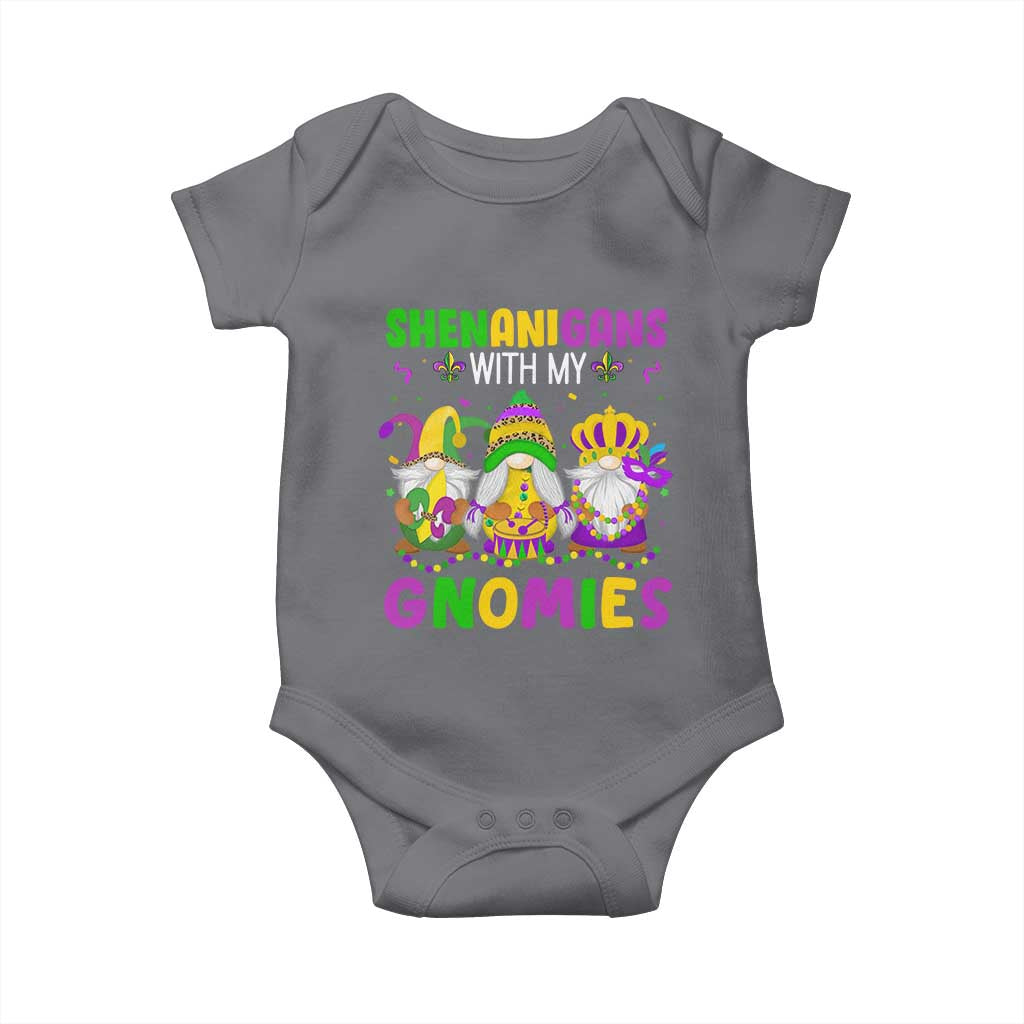 Carnival Mardi Gras Baby Onesie Leopard Gnomes New Orleans Trip TS10 Charcoal Print Your Wear
