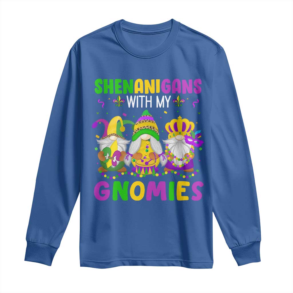 Carnival Mardi Gras Long Sleeve Shirt Leopard Gnomes New Orleans Trip TS10 Royal Blue Print Your Wear