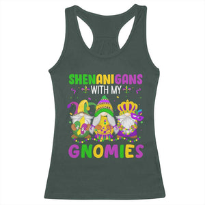 Carnival Mardi Gras Racerback Tank Top Leopard Gnomes New Orleans Trip TS10 Dark Forest Green Print Your Wear