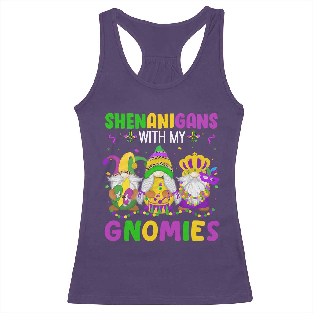 Carnival Mardi Gras Racerback Tank Top Leopard Gnomes New Orleans Trip TS10 Purple Print Your Wear