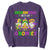 Carnival Mardi Gras Sweatshirt Leopard Gnomes New Orleans Trip TS10 Purple Print Your Wear