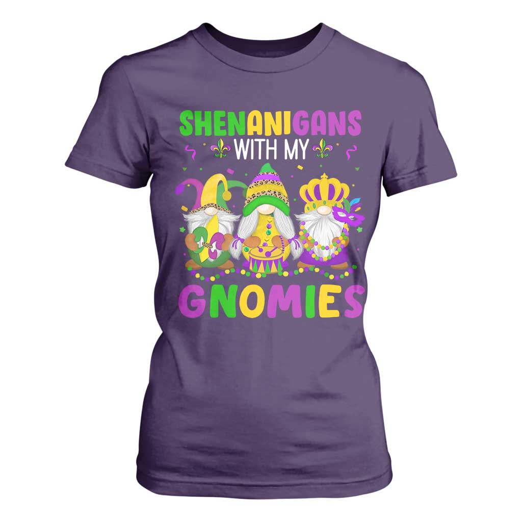 Carnival Mardi Gras T Shirt For Women Leopard Gnomes New Orleans Trip TS10 Purple Print Your Wear