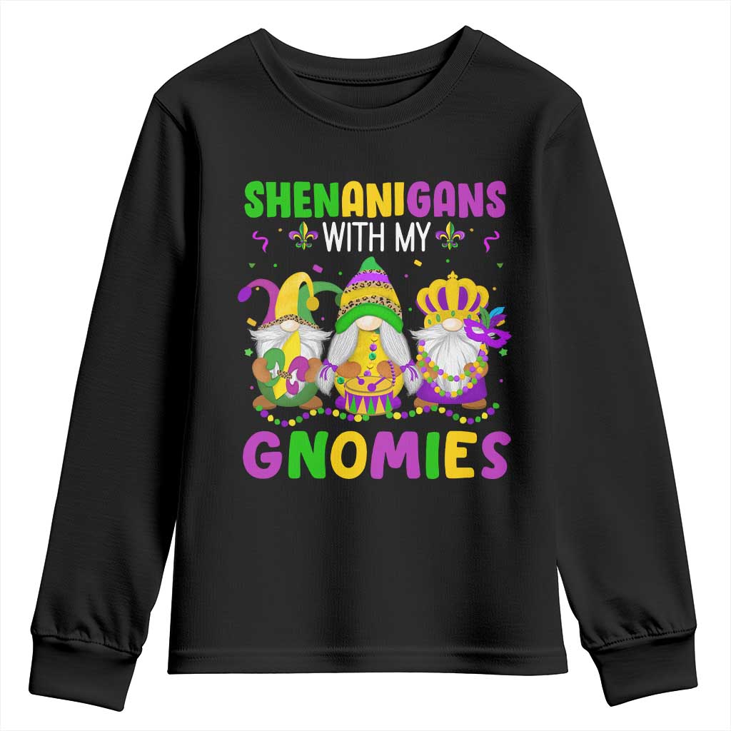 Carnival Mardi Gras Youth Sweatshirt Leopard Gnomes New Orleans Trip TS10 Black Print Your Wear