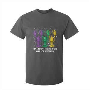 Carnival Mardi Gras T Shirt For Kid I'm Just Here For The Crawfish TS10 Dark Heather Print Your Wear