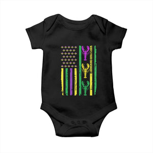 Funny Mardi Gras Crawfish Baby Onesie Whos Your Crawdaddy USA American Flag Carnival TS10 Black Print Your Wear