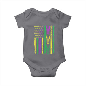 Funny Mardi Gras Crawfish Baby Onesie Whos Your Crawdaddy USA American Flag Carnival TS10 Charcoal Print Your Wear