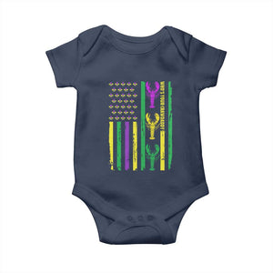 Funny Mardi Gras Crawfish Baby Onesie Whos Your Crawdaddy USA American Flag Carnival TS10 Navy Print Your Wear