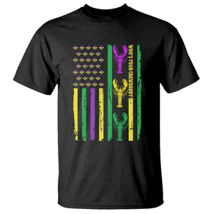 Funny Mardi Gras Crawfish T Shirt Whos Your Crawdaddy USA American Flag Carnival TS10 Black Print Your Wear
