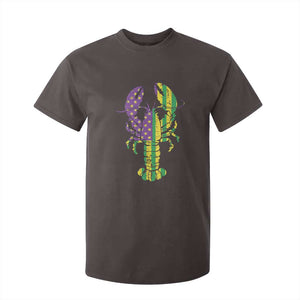 Carnival Mardi Gras USA American Flag Crawfish T Shirt For Kid TS10 Dark Chocolate Print Your Wear