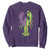 Carnival Mardi Gras USA American Flag Crawfish Sweatshirt TS10 Purple Print Your Wear