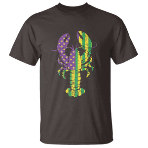 Carnival Mardi Gras USA American Flag Crawfish T Shirt TS10 Dark Chocolate Print Your Wear
