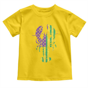Carnival Mardi Gras USA American Flag Crawfish Toddler T Shirt TS10 Daisy Print Your Wear