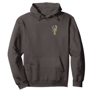 Carnival Mardi Gras USA American Flag Crawfish Pocket Hoodie TS10 Dark Chocolate Print Your Wear