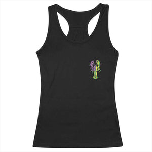 Carnival Mardi Gras USA American Flag Crawfish Pocket Racerback Tank Top TS10 Black Print Your Wear