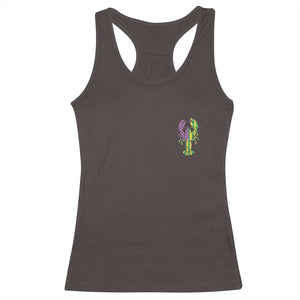 Carnival Mardi Gras USA American Flag Crawfish Pocket Racerback Tank Top TS10 Dark Chocolate Print Your Wear