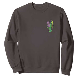 Carnival Mardi Gras USA American Flag Crawfish Pocket Sweatshirt TS10 Dark Chocolate Print Your Wear