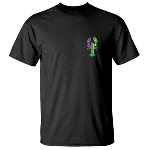 Carnival Mardi Gras USA American Flag Crawfish Pocket T Shirt TS10 Black Print Your Wear