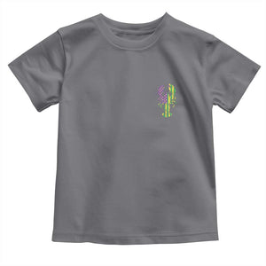 Carnival Mardi Gras USA American Flag Crawfish Pocket Toddler T Shirt TS10 Charcoal Print Your Wear