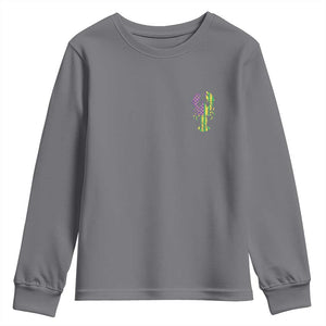 Carnival Mardi Gras USA American Flag Crawfish Pocket Youth Sweatshirt TS10 Charcoal Print Your Wear