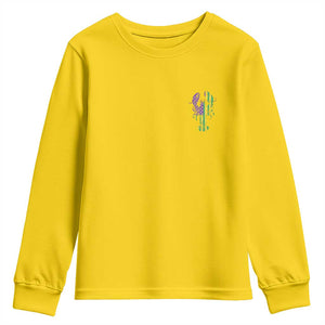 Carnival Mardi Gras USA American Flag Crawfish Pocket Youth Sweatshirt TS10 Daisy Print Your Wear