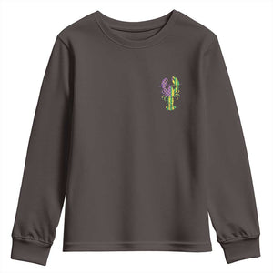 Carnival Mardi Gras USA American Flag Crawfish Pocket Youth Sweatshirt TS10 Dark Chocolate Print Your Wear
