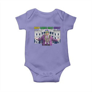 Trump Mardi Gras Baby Onesie Carnival New Orleans Trip Parade Outfit TS10 Violet Print Your Wear