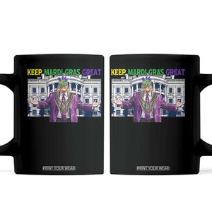 Trump Mardi Gras Coffee Mug Carnival New Orleans Trip Parade Outfit TS10 Black Print Your Wear