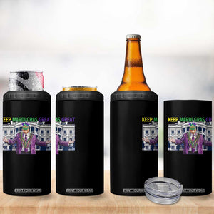 Trump Mardi Gras 4 in 1 Can Cooler Tumbler Carnival New Orleans Trip Parade Outfit TS10 Print Your Wear