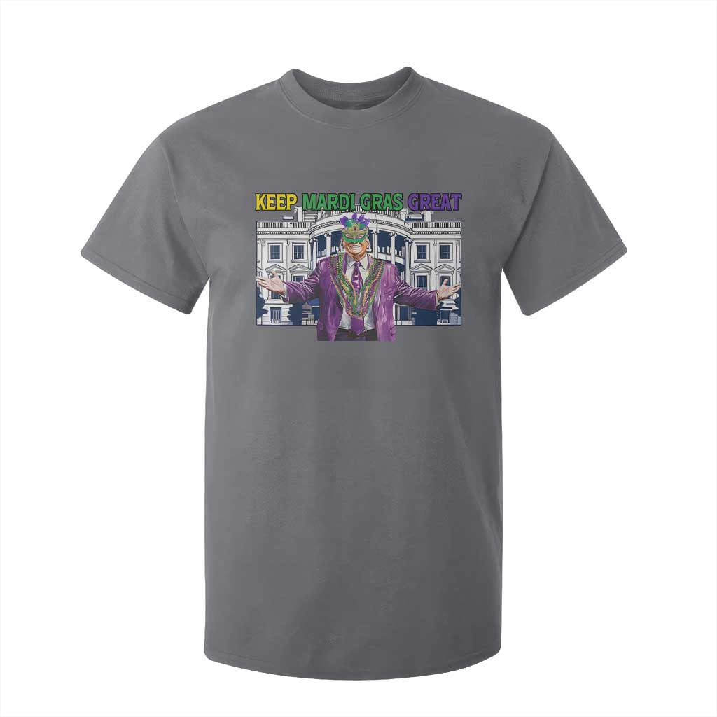 Trump Mardi Gras T Shirt For Kid Carnival New Orleans Trip Parade Outfit TS10 Charcoal Print Your Wear