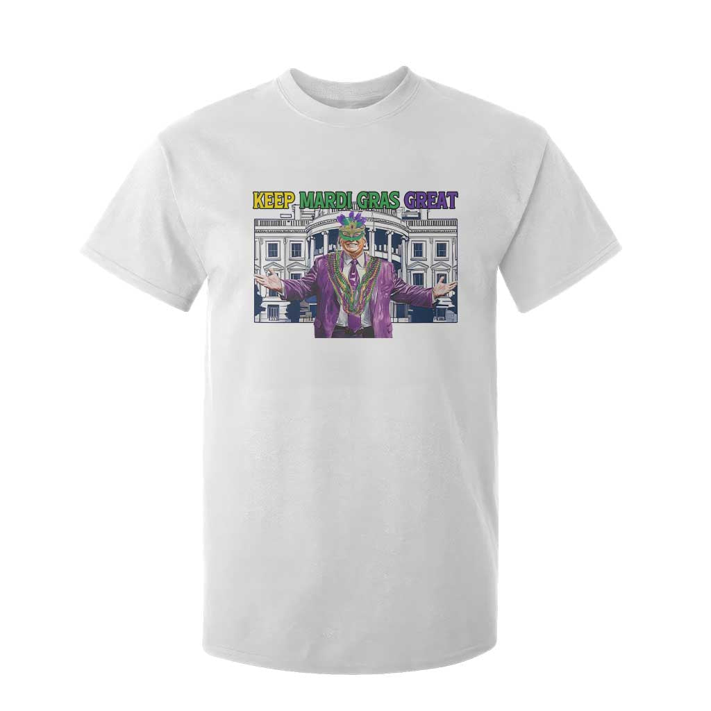 Trump Mardi Gras T Shirt For Kid Carnival New Orleans Trip Parade Outfit TS10 White Print Your Wear