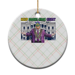 Trump Mardi Gras Ceramic Ornament Carnival New Orleans Trip Parade Outfit TS10 1pc Christmas Plaid Print Your Wear