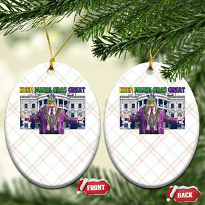 Trump Mardi Gras Ceramic Ornament Carnival New Orleans Trip Parade Outfit TS10 Print Your Wear