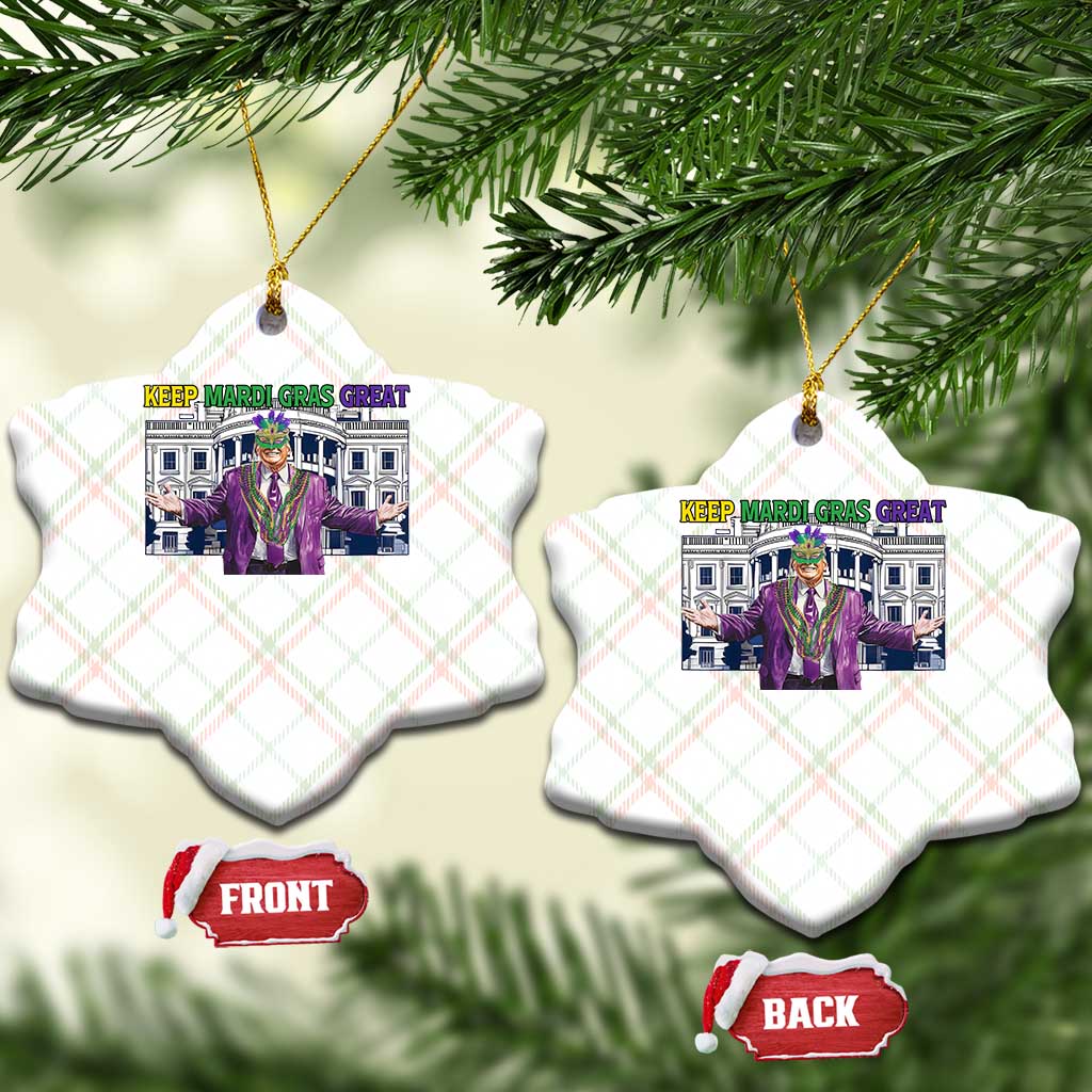 Trump Mardi Gras Ceramic Ornament Carnival New Orleans Trip Parade Outfit TS10 Print Your Wear