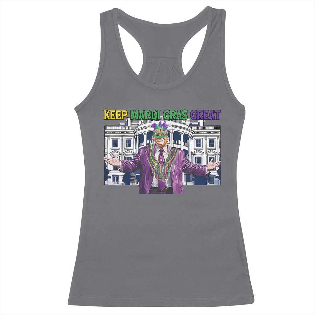 Trump Mardi Gras Racerback Tank Top Carnival New Orleans Trip Parade Outfit TS10 Charcoal Print Your Wear