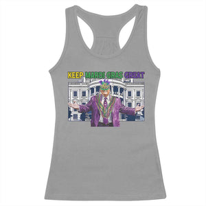 Trump Mardi Gras Racerback Tank Top Carnival New Orleans Trip Parade Outfit TS10 Sport Gray Print Your Wear