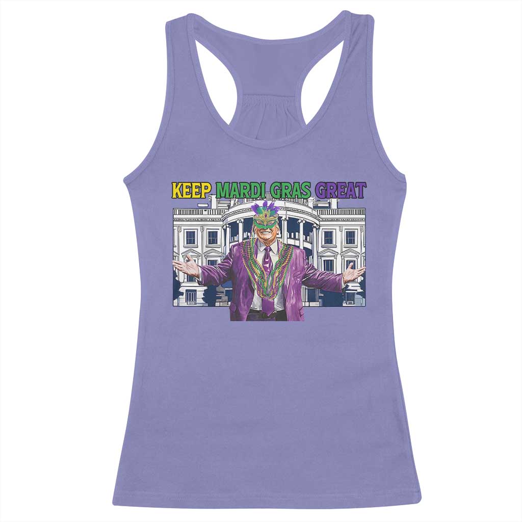Trump Mardi Gras Racerback Tank Top Carnival New Orleans Trip Parade Outfit TS10 Violet Print Your Wear