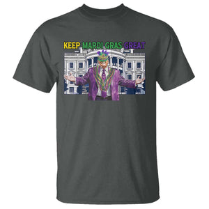 Trump Mardi Gras T Shirt Carnival New Orleans Trip Parade Outfit TS10 Dark Heather Print Your Wear