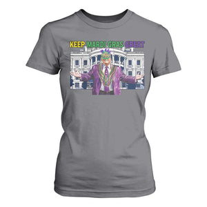 Trump Mardi Gras T Shirt For Women Carnival New Orleans Trip Parade Outfit TS10 Charcoal Print Your Wear