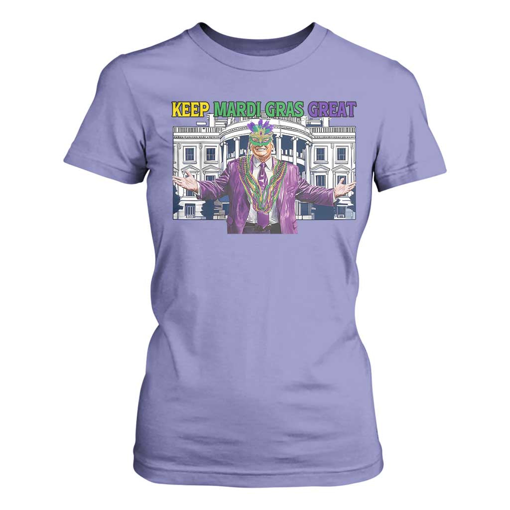 Trump Mardi Gras T Shirt For Women Carnival New Orleans Trip Parade Outfit TS10 Violet Print Your Wear