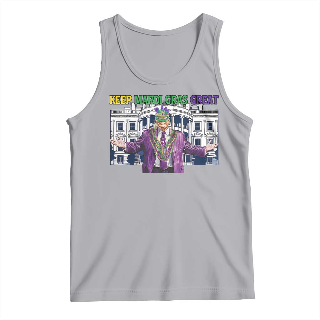 Trump Mardi Gras Tank Top Carnival New Orleans Trip Parade Outfit TS10 Athletic Heather Print Your Wear