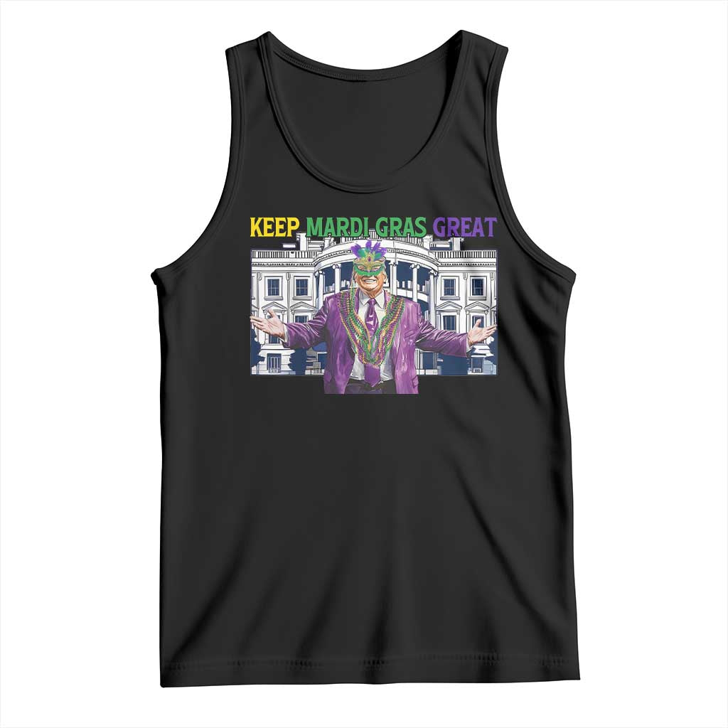 Trump Mardi Gras Tank Top Carnival New Orleans Trip Parade Outfit TS10 Black Print Your Wear
